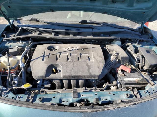 2T1BU4EE6AC410270 - 2010 TOYOTA COROLLA BASE GREEN photo 11