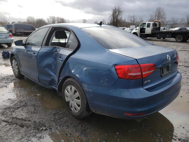 3VW1K7AJ4FM400449 - 2015 VOLKSWAGEN JETTA BASE 蓝色 照片 2