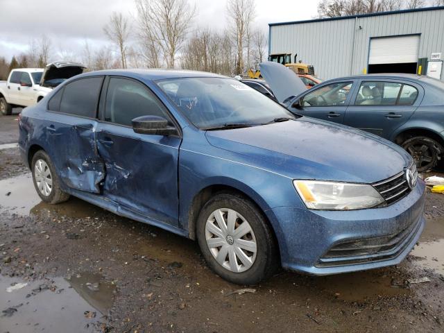 3VW1K7AJ4FM400449 - 2015 VOLKSWAGEN JETTA BASE 蓝色 照片 4