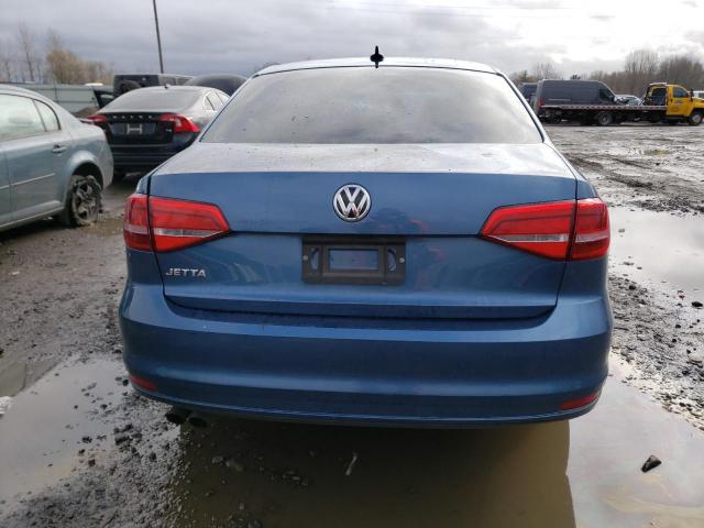 3VW1K7AJ4FM400449 - 2015 VOLKSWAGEN JETTA BASE 蓝色 照片 6