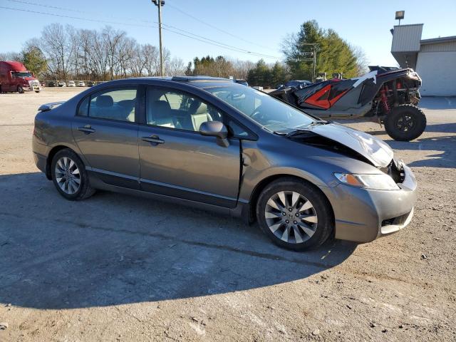 19XFA16909E032325 - 2009 HONDA CIVIC EXL GRAY photo 4