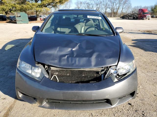 19XFA16909E032325 - 2009 HONDA CIVIC EXL GRAY photo 5