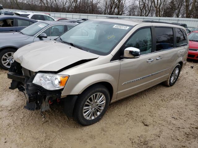 2C4RC1CGXDR652097 - 2013 CHRYSLER TOWN & COU TOURING L TAN photo 1