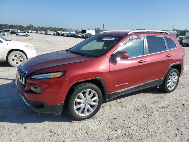 1C4PJLDB2GW158470 - 2016 JEEP CHEROKEE LIMITED RED photo 1