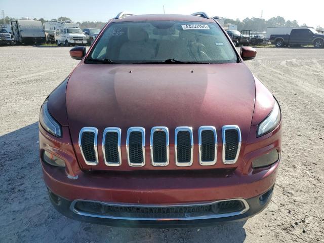 1C4PJLDB2GW158470 - 2016 JEEP CHEROKEE LIMITED RED photo 5