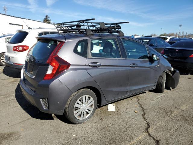 3HGGK5H58FM744104 - 2015 HONDA FIT LX GRAY photo 3