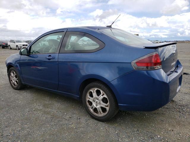 1FAHP32N39W180129 - 2009 FORD FOCUS SE BLUE photo 2