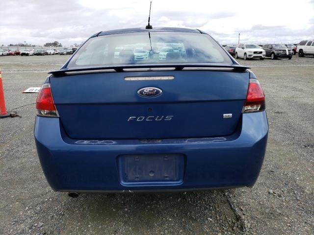 1FAHP32N39W180129 - 2009 FORD FOCUS SE BLUE photo 6