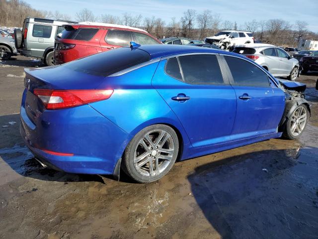 5XXGR4A61DG125852 - 2013 KIA OPTIMA SX BLUE photo 3