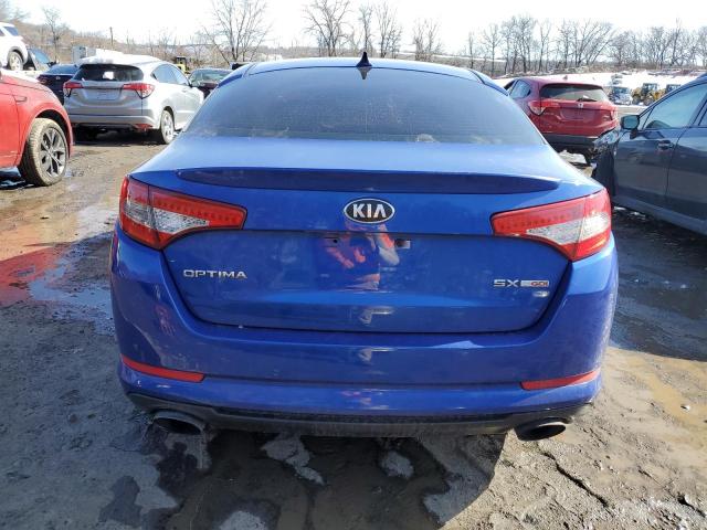 5XXGR4A61DG125852 - 2013 KIA OPTIMA SX BLUE photo 6