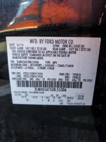 2LMHJ5AT5EBL55306 - 2014 LINCOLN MKT BLACK photo 12