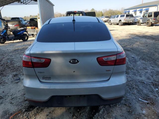 KNADM4A34G6638228 - 2016 KIA RIO LX SILVER photo 6