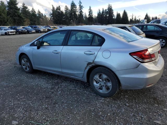 19XFB2F57EE231382 - 2014 HONDA CIVIC LX SILVER photo 2