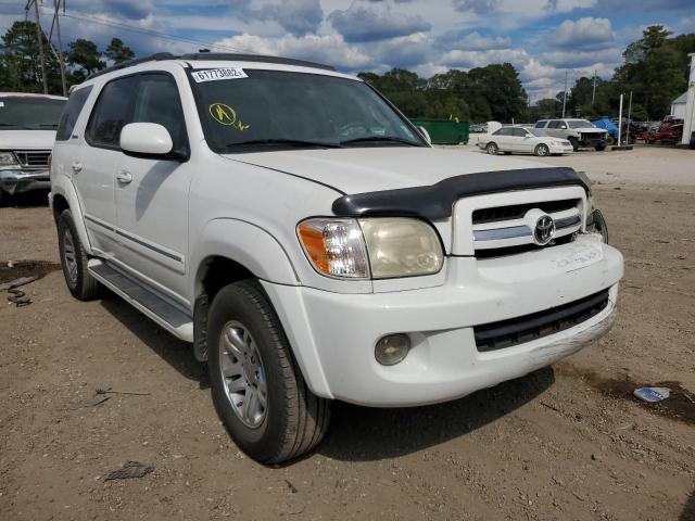 5TDZT38A45S246504 - 2005 TOYOTA SEQUOIA LIMITED WHITE photo 1