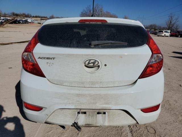 KMHCT5AE9DU066570 - 2013 HYUNDAI ACCENT GLS WHITE photo 6