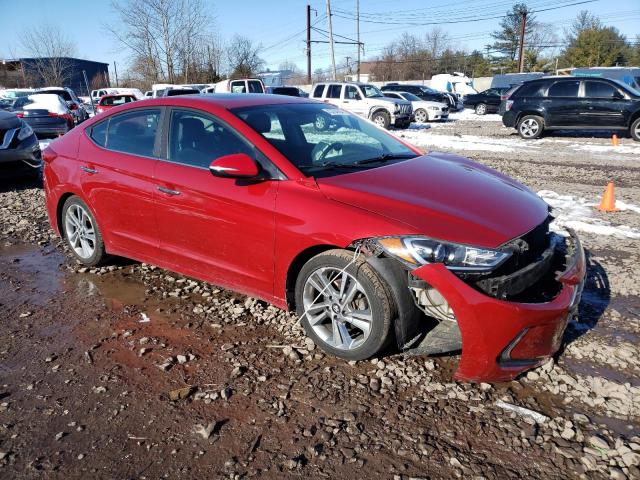 KMHD84LF9HU339552 - 2017 HYUNDAI ELANTRA SE RED photo 4