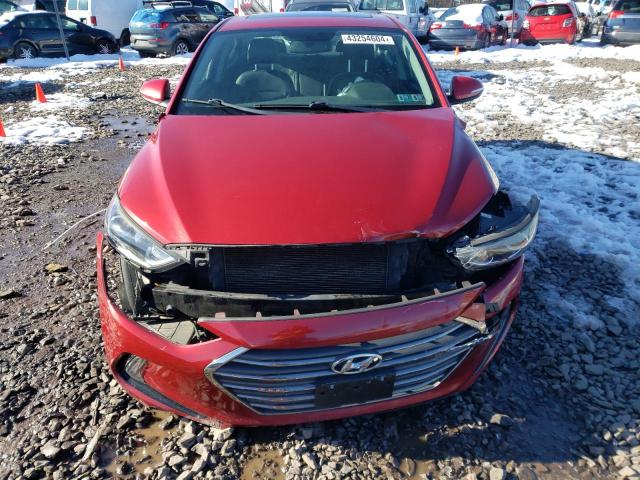 KMHD84LF9HU339552 - 2017 HYUNDAI ELANTRA SE RED photo 5