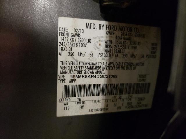 1FM5K8AR4DGC21069 - 2013 FORD EXPLORER POLICE INTERCEPTOR 灰色 照片 13