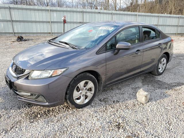 2HGFB2F50EH545879 - 2014 HONDA CIVIC LX GRAY photo 1