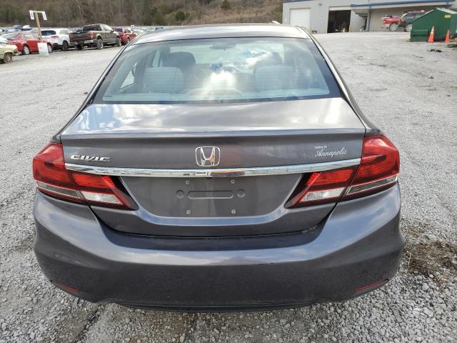 2HGFB2F50EH545879 - 2014 HONDA CIVIC LX GRAY photo 6