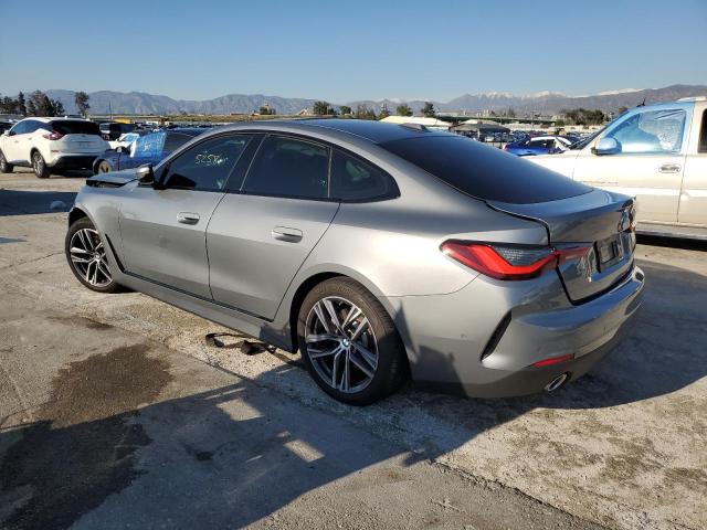 WBA63AV07NFM93628 - 2022 BMW 430I GRAN COUPE GRAY photo 2