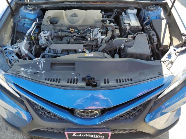 4T1B11HK5KU257325 - 2019 TOYOTA CAMRY L BLUE photo 11