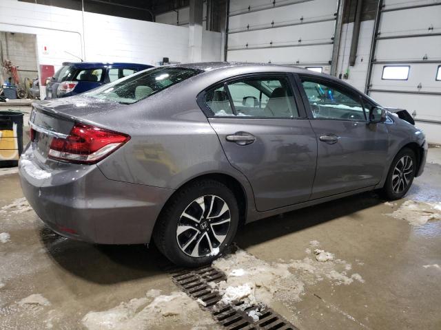 19XFB2F87DE050422 - 2013 HONDA CIVIC EX GRAY photo 3