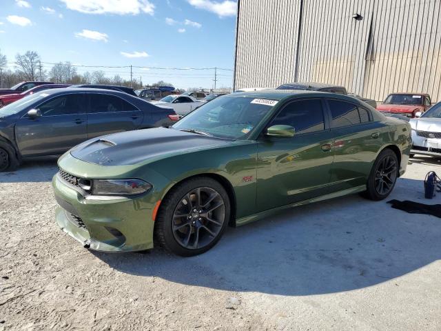 2C3CDXGJ2NH103789 - 2022 DODGE CHARGER SCAT PACK GREEN photo 1