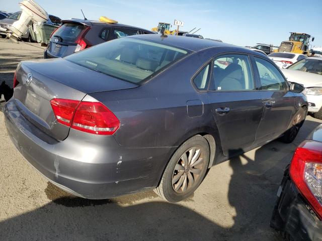 1VWAP7A31CC055994 - 2012 VOLKSWAGEN PASSAT S GRAY photo 3