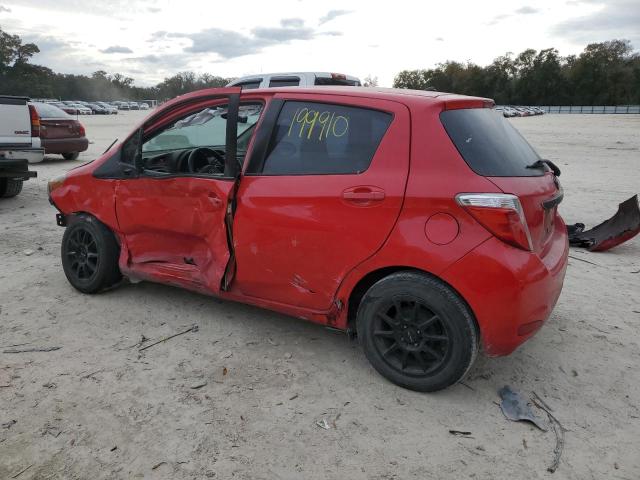 VNKKTUD39EA008019 - 2014 TOYOTA YARIS RED photo 2