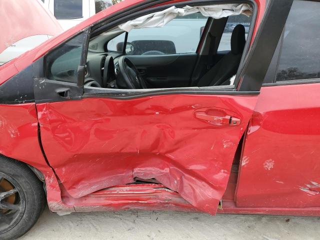 VNKKTUD39EA008019 - 2014 TOYOTA YARIS RED photo 7