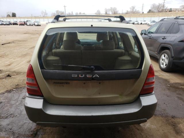 JF1SG65663H752852 - 2003 SUBARU FORESTER 2.5XS მწვანე ფოტო 6