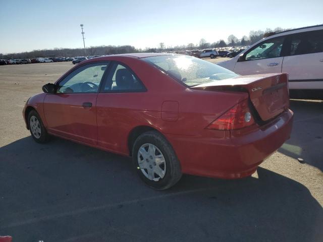 1HGEM22134L081769 - 2004 HONDA CIVIC DX VP RED photo 2