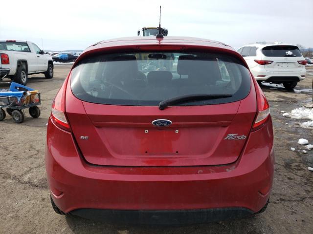 3FADP4EJ4CM145538 - 2012 FORD FIESTA SE RED photo 6