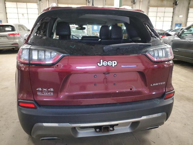 1C4PJMDX0KD409458 - 2019 JEEP CHEROKEE LIMITED RED photo 6