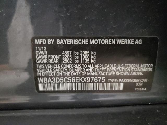 WBA3D5C56EKX97675 - 2014 BMW 328 D XDRIVE GRAY photo 12