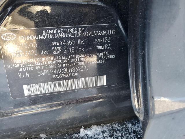 5NPEB4AC8EH832387 - 2014 HYUNDAI SONATA GLS GRAY photo 13