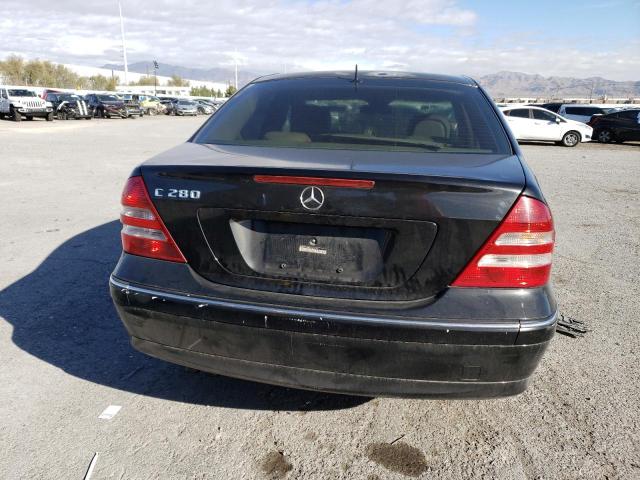 WDBRF54H86A842816 - 2006 MERCEDES-BENZ C 280 BLACK photo 6