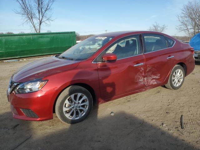 3N1AB7AP9KY394743 - 2019 NISSAN SENTRA S RED photo 1