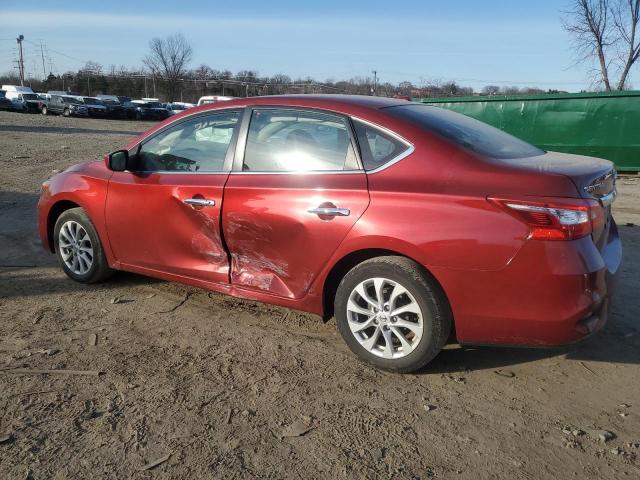 3N1AB7AP9KY394743 - 2019 NISSAN SENTRA S RED photo 2