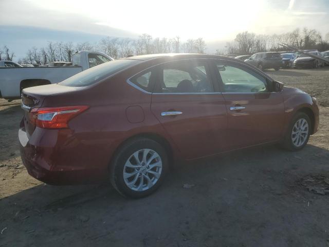 3N1AB7AP9KY394743 - 2019 NISSAN SENTRA S RED photo 3