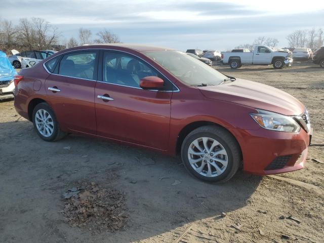 3N1AB7AP9KY394743 - 2019 NISSAN SENTRA S RED photo 4