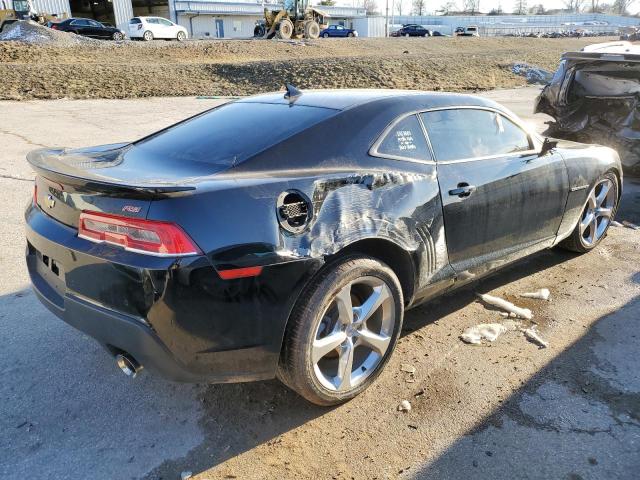 2G1FF1E36F9156780 - 2015 CHEVROLET CAMARO LT BLACK photo 3