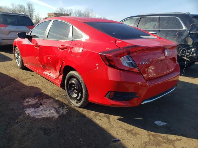 2HGFC2F65LH514873 - 2020 HONDA CIVIC LX RED photo 2