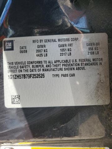 1G1ZH57B79F252626 - 2009 CHEVROLET MALIBU 1LT 黑色 照片 12