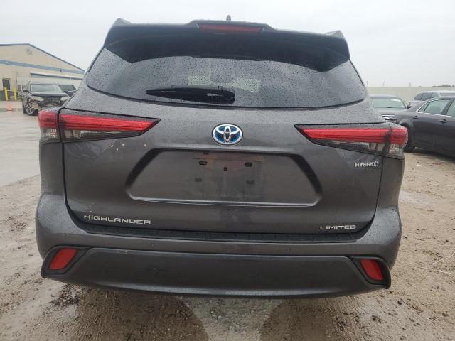 5TDYARAH4PS523134 - 2023 TOYOTA HIGHLANDER HYBRID LIMITED GRAY photo 6