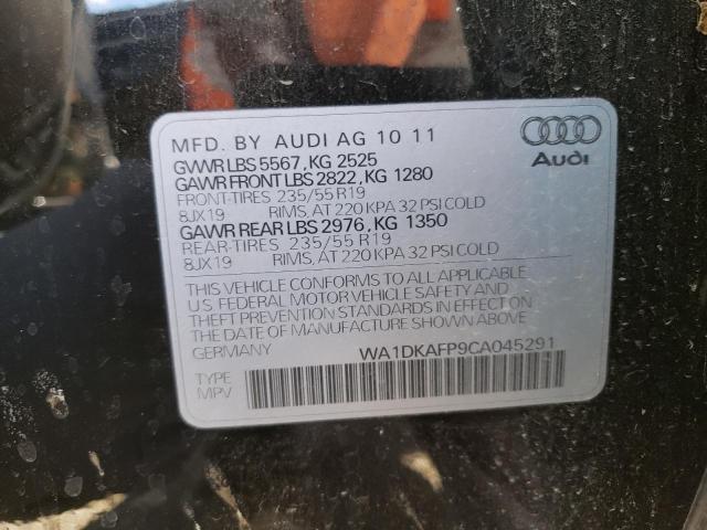 WA1DKAFP9CA045291 - 2012 AUDI Q5 PREMIUM PLUS BLACK photo 13