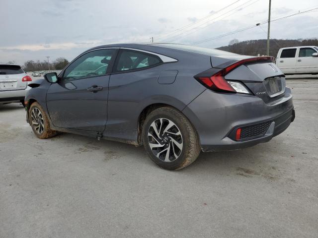 2HGFC4B02JH307822 - 2018 HONDA CIVIC LX GRAY photo 2