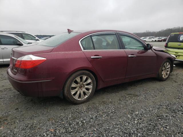 KMHGC4DE9AU075224 - 2010 HYUNDAI GENESIS 3.8L MAROON photo 3