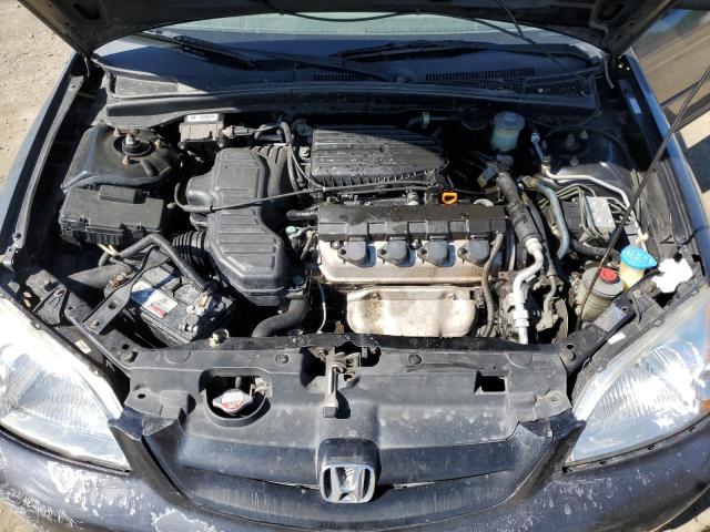 1HGEM22911L113989 - 2001 HONDA CIVIC SI BLACK photo 11